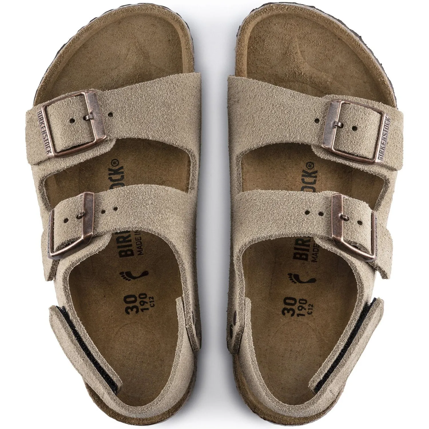 Kinderen Birkenstock Klittenbandsandalen-Milano Hl Suede Kids