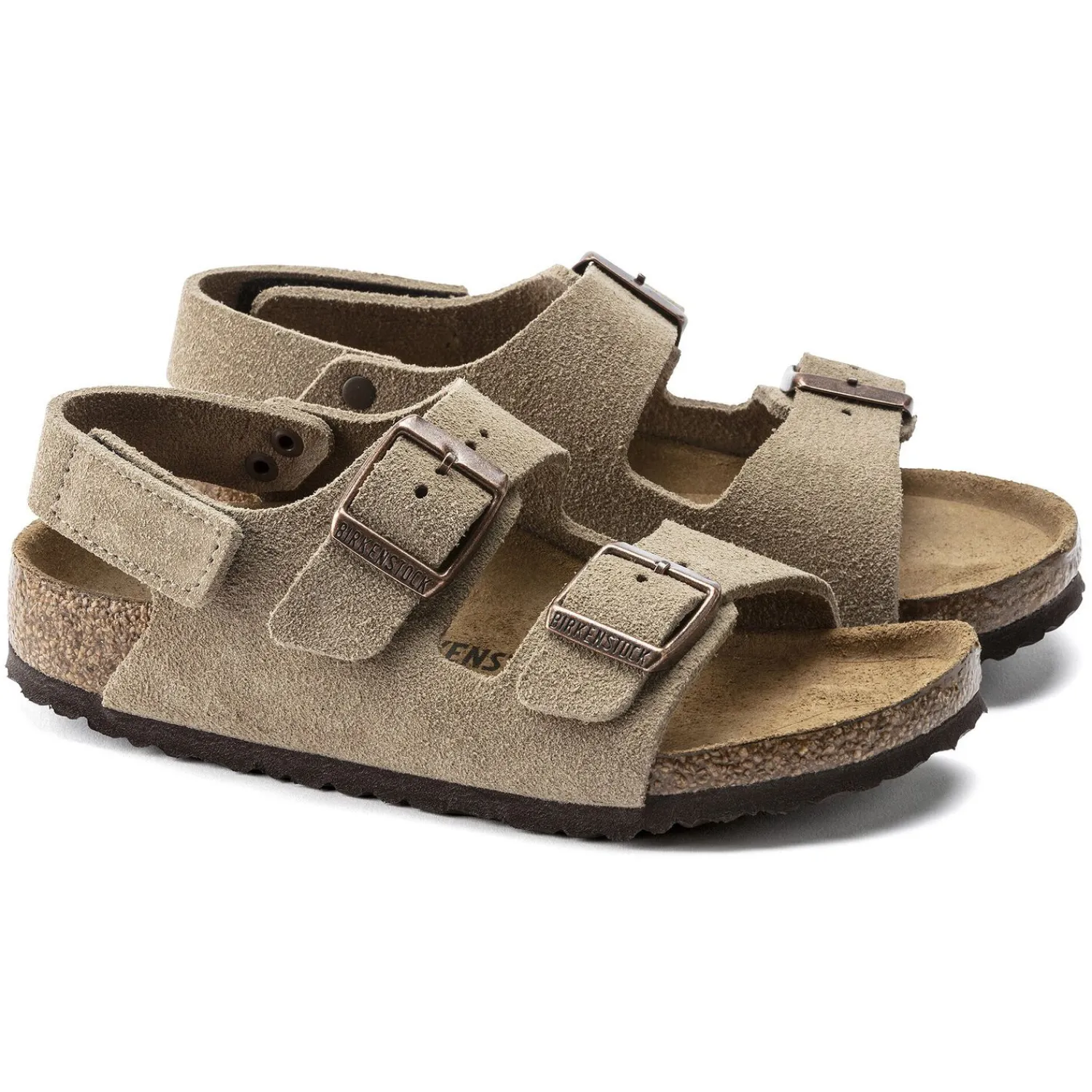 Kinderen Birkenstock Klittenbandsandalen-Milano Hl Suede Kids