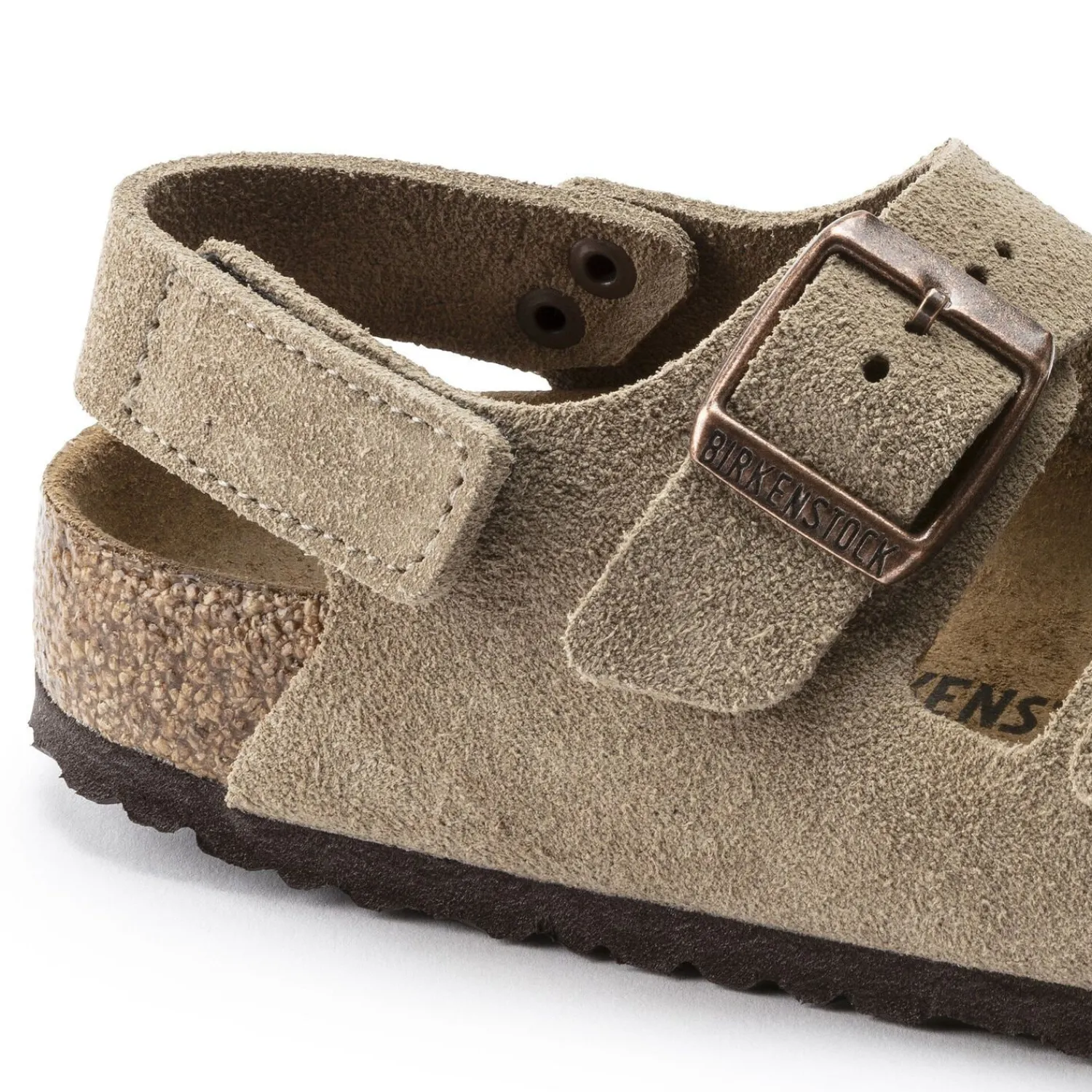 Kinderen Birkenstock Klittenbandsandalen-Milano Hl Suede Kids