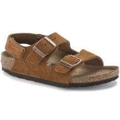 Kinderen Birkenstock Klittenbandsandalen-Milano Hl Suede Kids