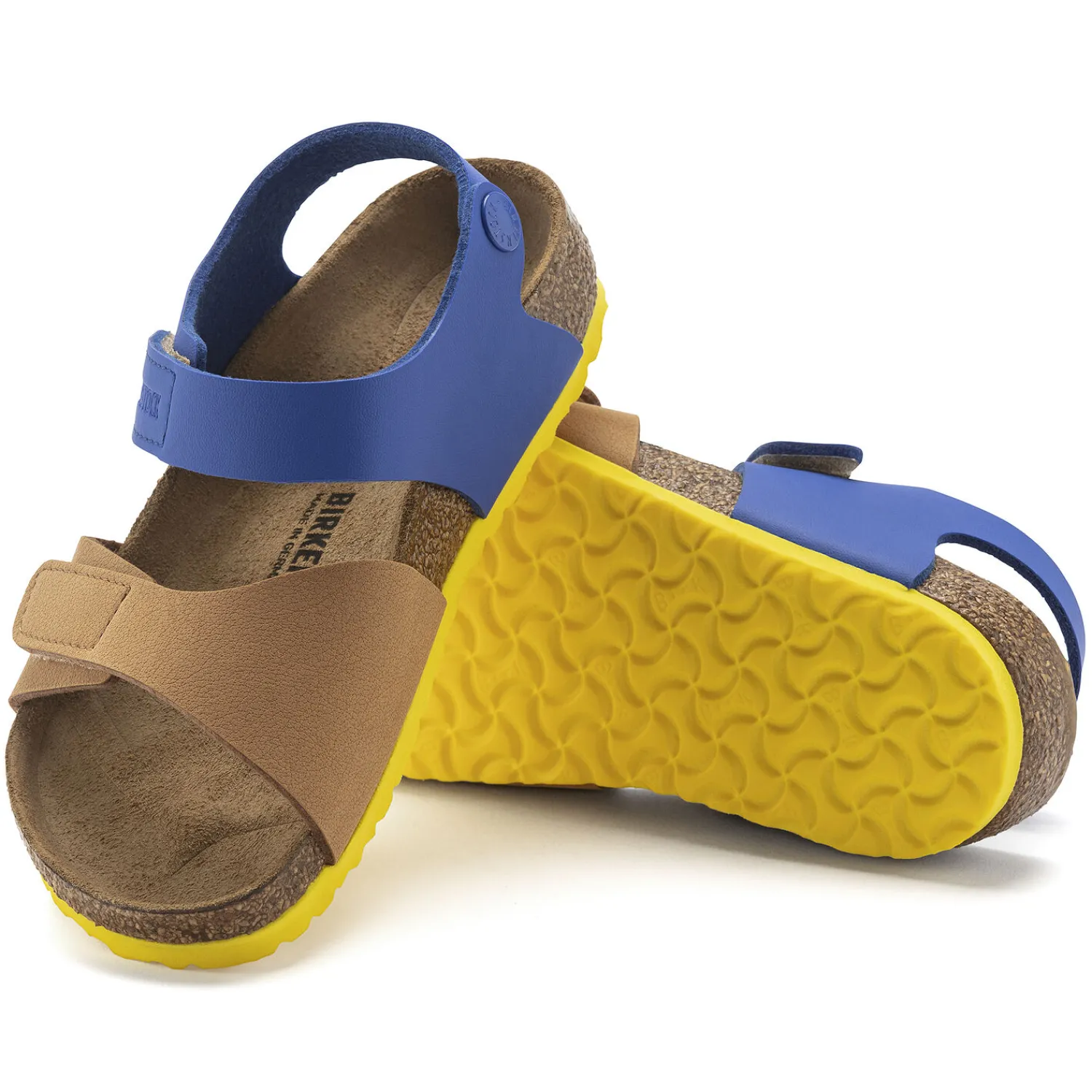 Kinderen Birkenstock Klittenbandsandalen-Palu Kids Logo Bs