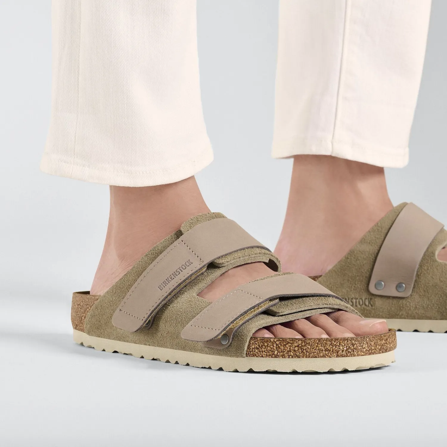 Heren Birkenstock Twee Riemen-Uji