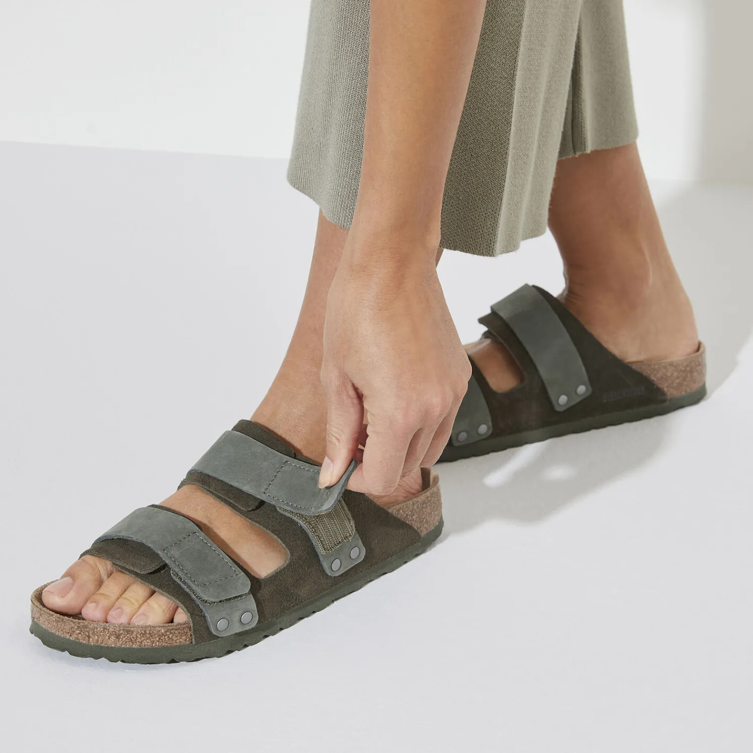 Heren Birkenstock Twee Riemen-Uji