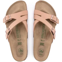 Dames Birkenstock Twee Riemen-Yao Veganistisch