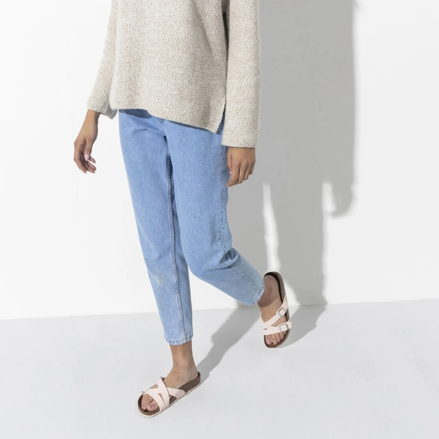 Dames Birkenstock Twee Riemen-Yao Veganistisch