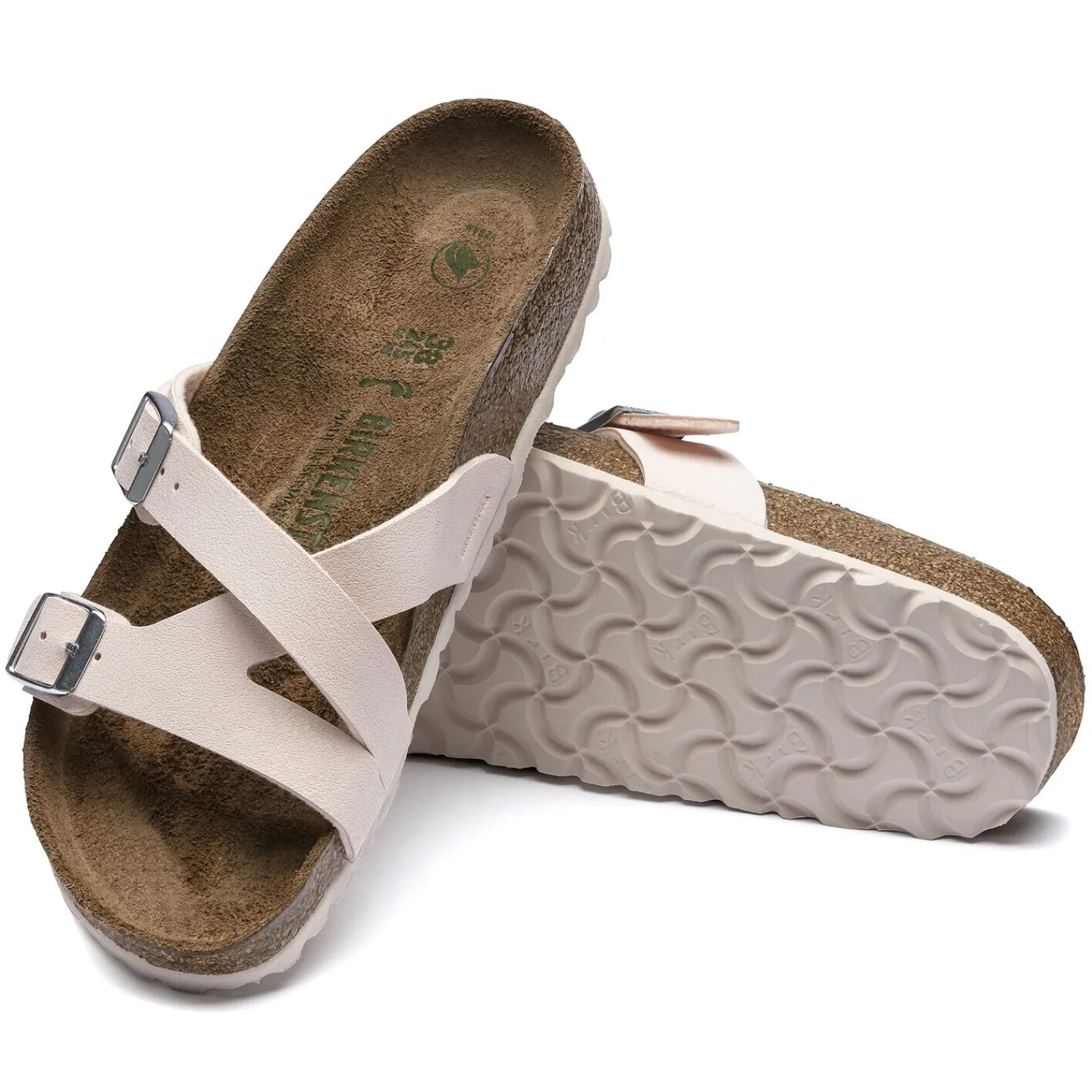 Dames Birkenstock Twee Riemen-Yao Veganistisch