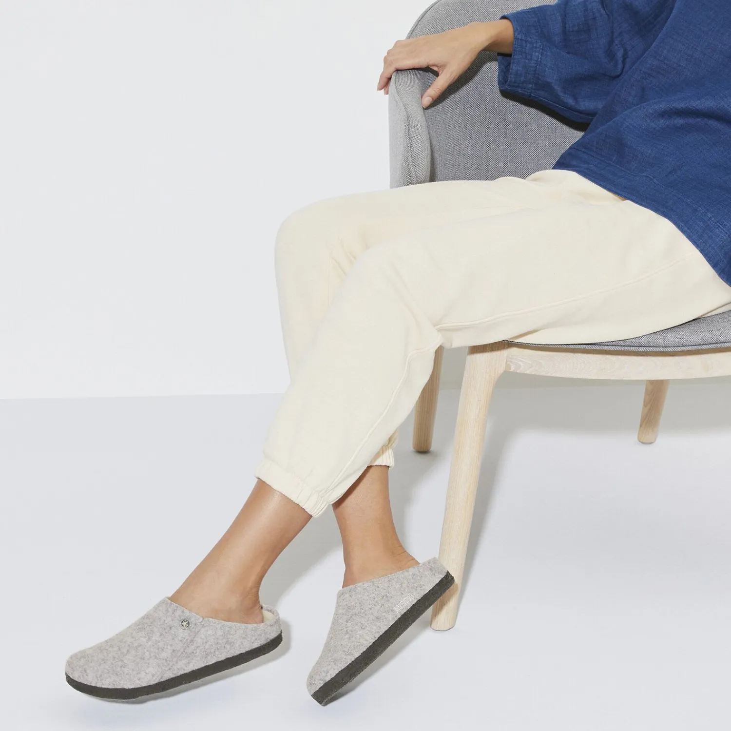 Heren Birkenstock Pantoffels-Zermatt Lamsvel