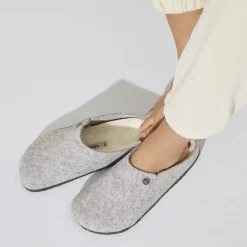 Heren Birkenstock Pantoffels-Zermatt Lamsvel