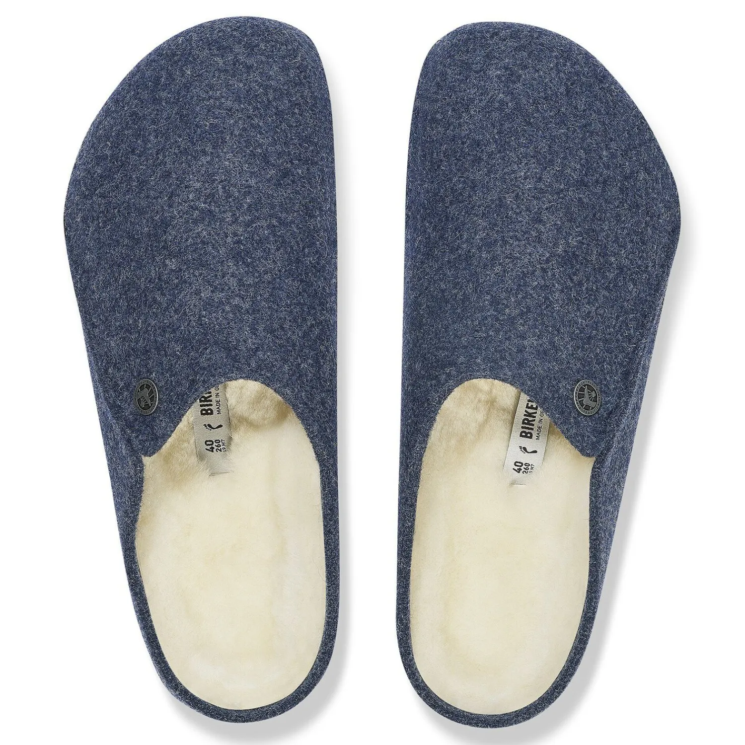 Heren Birkenstock Pantoffels-Zermatt Lamsvel